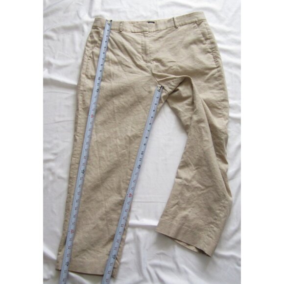 Women J Crew Linen Blend Kallie Pants Sz 14 (WP309) - Picture 3 of 9